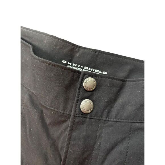Columbia Women's Omni-Shield Advanced Repellency Pants Size 14 CROPPED Black Nyl - Picture 3 of 7